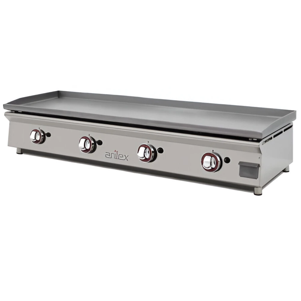 mobiliario-contract-plancha a gas 120 cm arilex en acero laminado de 6 mm